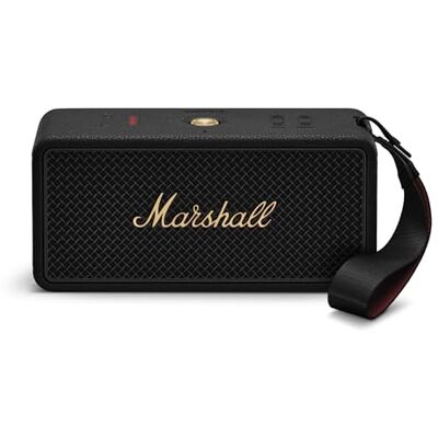 Marshall Middleton II Altoparlante portatile Bluetooth con oltre 30 ore di riproduzione e impermeabile IP67 Nero e ottone Marshall Middleton II Altoparlante portatile Bluetooth con oltre 30 ore di riproduzione e impermeabile IP67 Nero e ottone