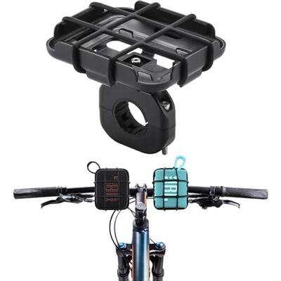 Growalleter Supporto per altoparlante per bici per JBL GO 4/GO 3/GO 2, supporto universale per altoparlante per bicicletta e moto GO 4/GO 3/GO 2, con griglia elastica in silicone Growalleter Supporto per altoparlante per bici per JBL GO 4/GO 3/GO 2, supporto universale per altoparlante per bicicletta e moto GO 4/GO 3/GO 2, con griglia elastica in silicone