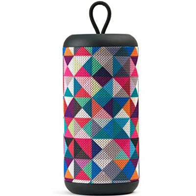 Music Sound SPEAKER Vertical Speaker Bluetooth 5.0 Outdoor 5 Watt di Potenza PlayTime 4 Ore Ricarica 1,5 Ore Entrate micro SD, USB key e Cavo AUX Fantasia Triangoli Music Sound SPEAKER Vertical Speaker Bluetooth 5.0 Outdoor 5 Watt di Potenza PlayTime 4 Ore Ricarica 1,5 Ore Entrate micro SD, USB key e Cavo AUX Fantasia Triangoli