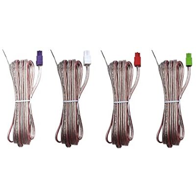Generic Cavo per altoparlanti 4x Speaker Woofer Sound Red Gray Wires Cords Cables Compatible With Sony Home Cinema System Generic Cavo per altoparlanti 4x Speaker Woofer Sound Red Gray Wires Cords Cables Compatible With Sony Home Cinema System