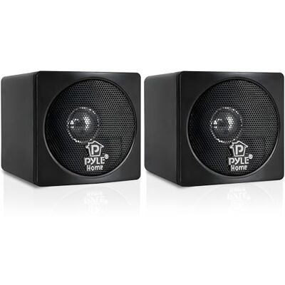 Pyle Altoparlanti da Scaffale Mini Cubo 10 Centimetri, Driver in Carta, Speaker 200 Watt, Impedenza 8 Ohm, Schermatura Video, Casse Audio per Home Theater, 1 Coppia Pyle Altoparlanti da Scaffale Mini Cubo 10 Centimetri, Driver in Carta, Speaker 200 Watt, Impedenza 8 Ohm, Schermatura Video, Casse Audio per Home Theater, 1 Coppia