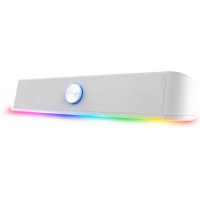 GXTrust 1619W Rhox Soundbar PC Illuminata RGB, 12W Casse PC Stereo Speaker con Illuminazione Regolabile, Alimentazione USB, Jack 3.5 mm, Altoparlanti per Computer Laptop TV, Bianco GXTrust 1619W Rhox Soundbar PC Illuminata RGB, 12W Casse PC Stereo Speaker con Illuminazione Regolabile, Alimentazione USB, Jack 3.5 mm, Altoparlanti per Computer Laptop TV, Bianco