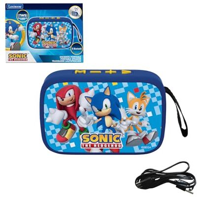 Lexibook , Sega Sonic The Hedgehog, Altoparlante Bluetooth Portatile, Wireless, USB-C, Scheda SD/TF, Batteria Ricaricabile, Blu, Lexibook , Sega Sonic The Hedgehog, Altoparlante Bluetooth Portatile, Wireless, USB-C, Scheda SD/TF, Batteria Ricaricabile, Blu,