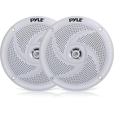 Pyle Altoparlanti Marini, Casse Audio 13,34 Centimetri, 2 Vie Impermeabili, Speaker con Potenza 180 Watt, Design a Profilo Basso, 1 Coppia, Bianco Pyle Altoparlanti Marini, Casse Audio 13,34 Centimetri, 2 Vie Impermeabili, Speaker con Potenza 180 Watt, Design a Profilo Basso, 1 Coppia, Bianco