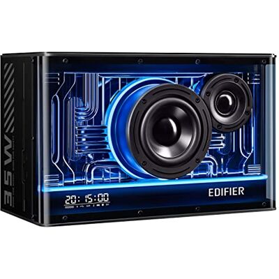 Edifier Sistema di altoparlanti Bluetooth compatto QD35 con effetti di luce RGB, Bluetooth V5.3 e due porte di ricarica ultraveloci. Audio Hi-Res certificato. Edifier Sistema di altoparlanti Bluetooth compatto QD35 con effetti di luce RGB, Bluetooth V5.3 e due porte di ricarica ultraveloci. Audio Hi-Res certificato.