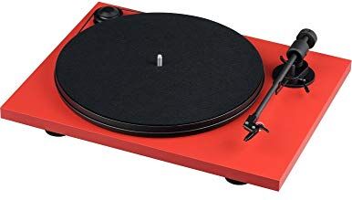 Pro-Ject Primary E Phono, Giradischi con trasmissione a cinghia, Rosso