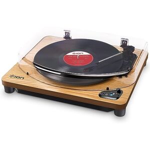 ION Audio Air LP Wood Giradischi Vinili Bluetooth a Tre Velocità con Software di Converse USB Finitura in Legno Anticato ION Audio Air LP Wood Giradischi Vinili Bluetooth a Tre Velocità con Software di Converse USB Finitura in Legno Anticato