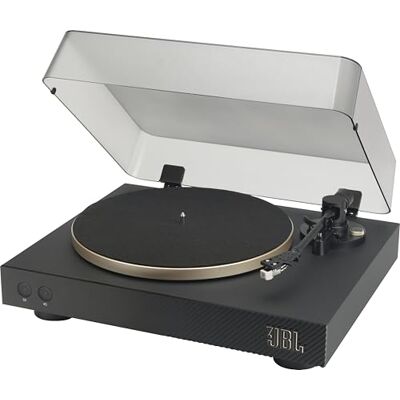 JBL Spinner BT, Giradischi Bluetooth con AptX-HD, Portatestina Rimovibile, Piatto in Alluminio con Trasmissione a Cinghia, Cartuccia Preinstallata con Magnete Mobile di Alta Qualità, Nero e Oro JBL Spinner BT, Giradischi Bluetooth con AptX-HD, Portatestina Rimovibile, Piatto in Alluminio con Trasmissione a Cinghia, Cartuccia Preinstallata con Magnete Mobile di Alta Qualità, Nero e Oro