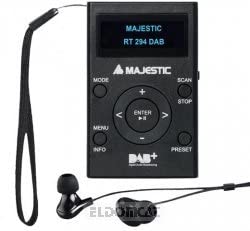 Majestic Radio Portatile (Rt-294mpr) Nera Dab+FM Lettura MP3 con Micro SD