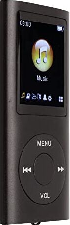 PUSOKEI Lettore MP3, Lettore Musicale Digitale Portatile Senza Perdita di Dati, Lettore Musicale MP3 Multifunzionale con Schermo LCD da 1,8, Batteria a Lunga Durata, Supporta Fino a 64 GB (Nero)