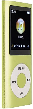 PUSOKEI Lettore MP3, Lettore Musicale Digitale Portatile Senza Perdita di Dati, Lettore Musicale MP3 Multifunzionale con Schermo LCD da 1,8, Batteria a Lunga Durata, Supporta Fino a 64 GB (Verde)