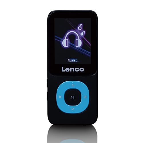 Lenco Xemio 659MIX lettore MP3 – lettore MP3/MP4 – schermo TFT LCD da 1,8" – funzione e-book – registrazione vocale – funzione video – batteria con 300 mAh – scheda SD da 4 GB (espandibile) – blu