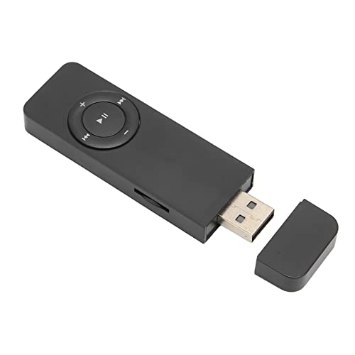 PUSOKEI Lettore MP3 Senza Perdite, Supporto Fino a 64 GB, Lettore Musicale Digitale Portatile, Mini Lettore MP3 MP4 per Studenti Che Corrono in Viaggio (Nero)