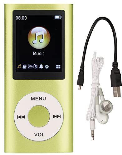 Bewinner Lettore MP3/Lettore MP4, Lettore Musicale MP4 Supporta Schede TF Fino a 64 GB, Schermo LCD Digitale da 1,8 Pollici, Lettore Musicale Portatile HiFi Lossless Sound con Altoparlante(Verde)