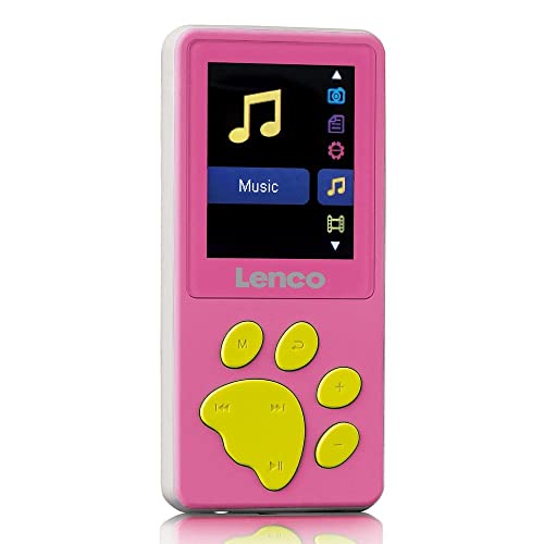 Lenco Xemio-560 Lettore MP4 da 8 GB, con Schermo LCD, Colore: Rosa