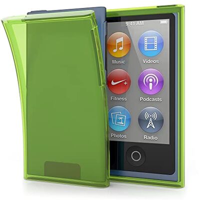 kwmobile Custodia compatibile con Apple iPod Nano 7 in silicone TPU Back-Case protezione posteriore giallo pera kwmobile Custodia compatibile con Apple iPod Nano 7 in silicone TPU Back-Case protezione posteriore giallo pera
