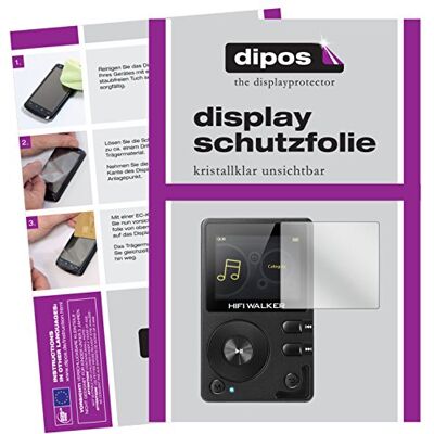 dipos 6x Pellicola Protettiva trasparente per HIFI WALKER H2 MP3-Player Si adatta perfettamente, ultra sottile, antigraffio, senza bolle, compatibile con cover, anti impronte, autoadesiva dipos 6x Pellicola Protettiva trasparente per HIFI WALKER H2 MP3-Player Si adatta perfettamente, ultra sottile, antigraffio, senza bolle, compatibile con cover, anti impronte, autoadesiva