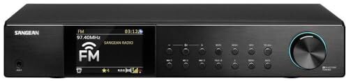 Sangean WFT-4 Sintonizzatore HiFi Internet Radio Nero Bluetooth®, Dab+, Internetradio, WLAN