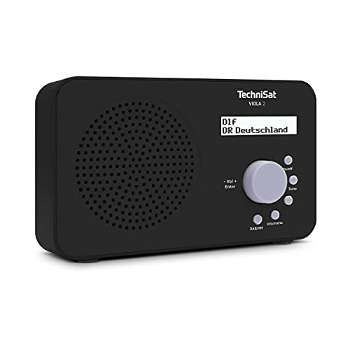 TechniSat VIOLA 2 Radio DAB portatile (DAB+, FM, altoparlante, connessione cuffie, display a due righe, controllo tramite tasti, piccolo, 1 Watt RMS)