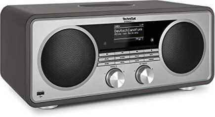 TechniSat DIGITRADIO 602 Stereo Internetradio (DAB, UKW, sistema 2.1 da 70 watt con subwoofer, CD, USB, streaming Bluetooth, AUX, WLAN, sveglia, Spotify Connect, telecomando) Antracite