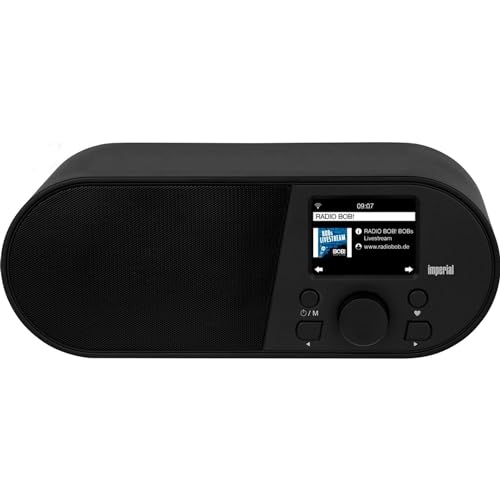 Imperial i105 Radio Internet (WLAN, Mediaplayer, USB, DLNA, display a colori, sveglia, controllo app), nero