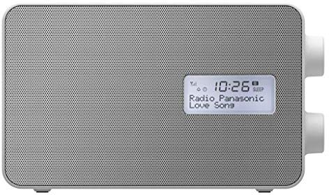 Panasonic RF-D30BTEG-W Radio Digitale DAB+ e Musica Wireless Bluetooth, Resistente agli Spruzzi, Stazione di Ricarica per Smartphone, FM, Equalizzatore, Altoparlante full-range, Sveglia, Timer, Bianco