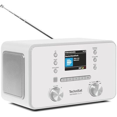 TechniSat DIGITRADIO 550 IR Radio internet stereo (DAB+, FM, WLAN, Bluetooth, controllo app, sveglia) bianco TechniSat DIGITRADIO 550 IR Radio internet stereo (DAB+, FM, WLAN, Bluetooth, controllo app, sveglia) bianco