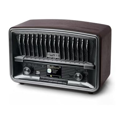 Muse Radio digitale, DAB+ FM, radiosveglia doppia sveglia, display LCD (M-135 DBT), 2 x 5 Watt, funzione snooze sleep, presa USB AUX-IN, grigio scuro Muse Radio digitale, DAB+ FM, radiosveglia doppia sveglia, display LCD (M-135 DBT), 2 x 5 Watt, funzione snooze sleep, presa USB AUX-IN, grigio scuro