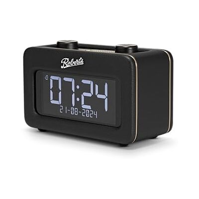 Roberts Revival Rest Radiosveglia retrò Dab+/FM/Bluetooth, colore: Nero Roberts Revival Rest Radiosveglia retrò Dab+/FM/Bluetooth, colore: Nero