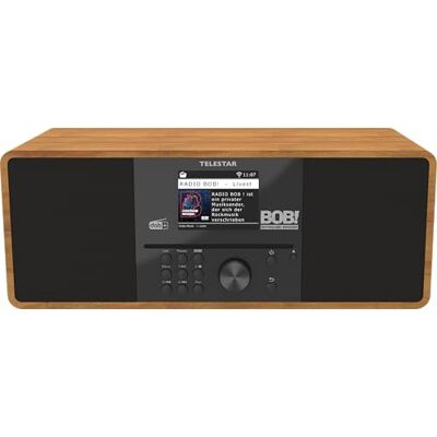 TELESTAR BOBs Rock Radio 2.0 DAB+/Internet Radio con lettore CD (Radio BOB! Trasmettitore preinstallato, Stereo, 2 × 15 W, servizi di streaming, Bluetooth Audio Streaming & Funzione Trasmissione TELESTAR BOBs Rock Radio 2.0 DAB+/Internet Radio con lettore CD (Radio BOB! Trasmettitore preinstallato, Stereo, 2 × 15 W, servizi di streaming, Bluetooth Audio Streaming & Funzione Trasmissione