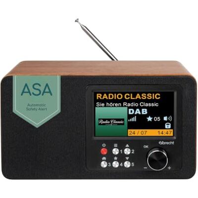 Albrecht DR 863 Digitalradio () DAB+/FM, Display a Colori da 4,3", ASA Albrecht DR 863 Digitalradio () DAB+/FM, Display a Colori da 4,3", ASA