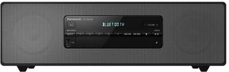 Panasonic Sistema Micro HiFi SC-DM504EG-K, 40 Watt RMS, radio digitale DAB+, CD, radio FM, Bluetooth, USB, AUX, colore: nero