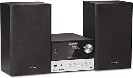 Grundig + MICROCADENA DE MÃšSICA PARA USO DOMÃ‰STICO NEGRO, PLATA 30 W