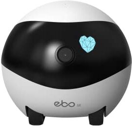 Enabot EBO SE Telecamera per Animali Domestici in Movimento 1080P, connettività Wi-Fi, Visione Notturna, Auto-Crociera, Auto-Ricarica, rilevazione del Movimento, Audio a 2 Vie