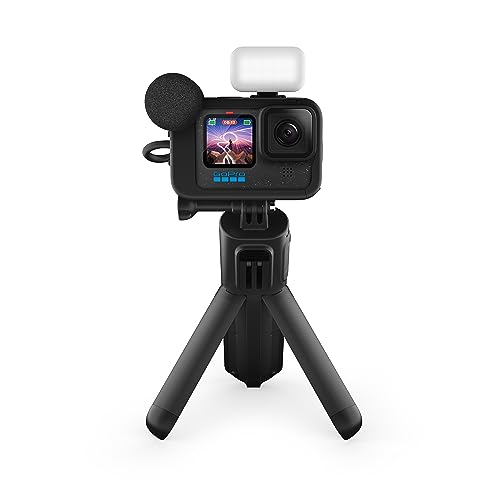 GoPro HERO12 Black Creator Edition Include Volta (impugnatura per batteria, treppiede, telecomando), Media e Light Mod, batteria Enduro e custodia per il trasporto