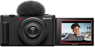 Sony Vlog camera ZV-1F di   Fotocamera digitale (schermo orientabile, video in 4K, slow motion, funzionalità per vlog) Nera