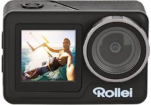 Rollei Actioncam 11S Plus, Actioncam impermeabile con risoluzione video 4K (30 fps), touch screen e WiFi per controllare la fotocamera tramite app.