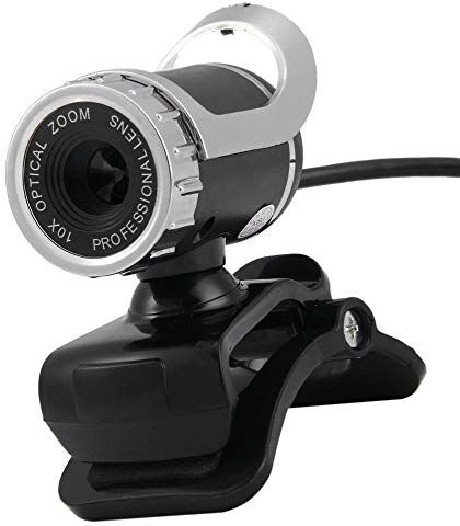 Jia Hu Videocamera HD con microfono, funzione videocamera integrata, per videoconferenza