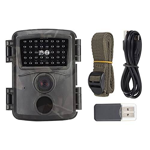 Bewinner Mini Trail Camera, 20MP 1080P Impermeabile Game Hunting Cam con Sensore PIR, 0.2S Trigger Motion Activated Game Camera per Il Monitoraggio della Fauna Selvatica(Nero)