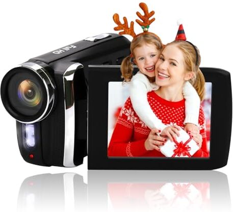 Heegomn Digitale Videocamera per principianti per bambini/bambini/adolescenti, mini videocamera 1080P HD /36MP/2.8" LCD/batteria ricaricabile/zoom digitale 8X