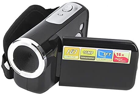 Ejoyous Videocamera Digitale, 16X Zoom Digitale 1080P TFT Videocamera di Piccole Dimensioni Leggera Mini DV Videocamera per Videocamere Videocamere Bambini Principianti Adolescenti(Nero)