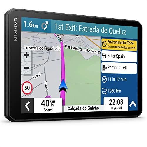 Garmin DriveCam 76, Navigatore GPS per Auto, Dash Cam integrata, Registra video a ciclo continuo, Salvataggio automatico, Display da 7