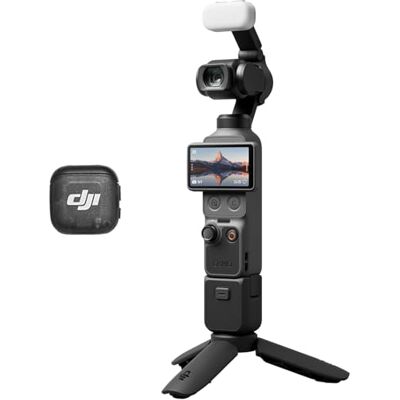 DJI Osmo Pocket 4 Combo Creator, videocamera stabilizzata tascabile per vlog, CMOS da 1″ e 4K/240fps, stabilizzazione a tre assi, zoom senza perdita 2×, 107GB di memoria integrata, Trasmettitore Mic 3 DJI Osmo Pocket 4 Combo Creator, videocamera stabilizzata tascabile per vlog, CMOS da 1″ e 4K/240fps, stabilizzazione a tre assi, zoom senza perdita 2×, 107GB di memoria integrata, Trasmettitore Mic 3