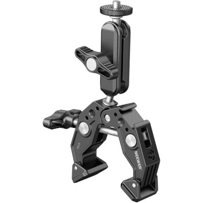 NEEWER Super Clamp con Testa Sfera/Porta Telefono/Attacco Action Cam, ST87 Attacco Cold Shoe, per Superfici Piane/Tonde, Super Morsetto Compatibile con GoPro DJI iPhone 18 Pro 18 17 16 15 Pro Max NEEWER Super Clamp con Testa Sfera/Porta Telefono/Attacco Action Cam, ST87 Attacco Cold Shoe, per Superfici Piane/Tonde, Super Morsetto Compatibile con GoPro DJI iPhone 18 Pro 18 17 16 15 Pro Max