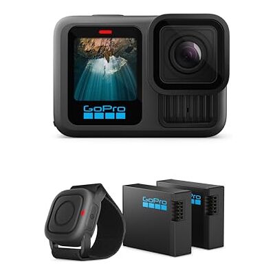 GoPro Pacchetto Action HERO13 Black (Esclusiva Amazon) Include 2 batterie Enduro e telecomando impermeabile GoPro Pacchetto Action HERO13 Black (Esclusiva Amazon) Include 2 batterie Enduro e telecomando impermeabile