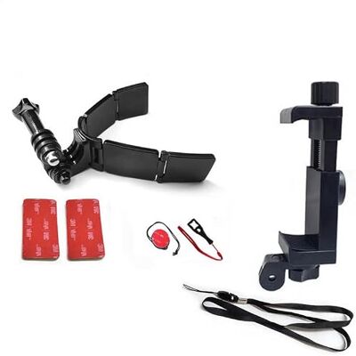 WANGCL Fotocamera Kit di Montaggio per Moto Supporto per Mento per Casco per GoPro Hero Insta360 DJI Osmo Action AKASO SJCAM WANGCL Fotocamera Kit di Montaggio per Moto Supporto per Mento per Casco per GoPro Hero Insta360 DJI Osmo Action AKASO SJCAM