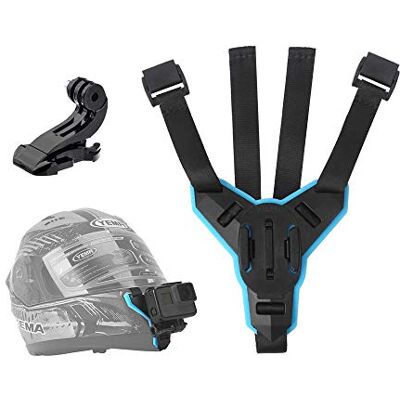 TELESIN Supporto per Casco Moto Mento per GoPro Hero 11/10/9/8/7/6/5/4, DJI OSMO Action, Insta360, Silicone Antiscivolo, Facile da Installare, Fotocamera di Azione Accessori TELESIN Supporto per Casco Moto Mento per GoPro Hero 11/10/9/8/7/6/5/4, DJI OSMO Action, Insta360, Silicone Antiscivolo, Facile da Installare, Fotocamera di Azione Accessori