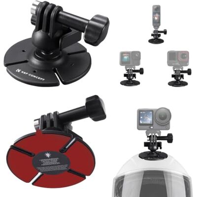 K&F CONCEPT Supporto Casco Adesivo 360° con Snodo Flessibile per Action Cam Compatibile con GoPro Hero 13/12/11/10/9/8, Insta360 X6/X5/X4/X3, DJI Osmo Action 6/5/4/3, 103AJ2 K&F CONCEPT Supporto Casco Adesivo 360° con Snodo Flessibile per Action Cam Compatibile con GoPro Hero 13/12/11/10/9/8, Insta360 X6/X5/X4/X3, DJI Osmo Action 6/5/4/3, 103AJ2