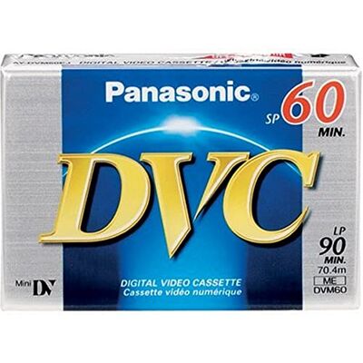 Panasonic AY-DVM60EJ Mini Video Cassette, 1 Pezzo Panasonic AY-DVM60EJ Mini Video Cassette, 1 Pezzo