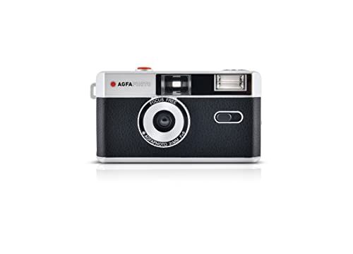 AgfaPhoto 603000 fotocamera a pellicola riutilizzabile analogica da 35 mm. Colore nero